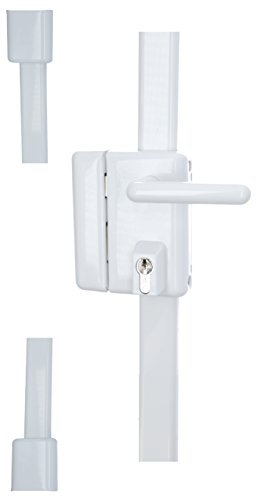 Vachette Serrure en applique multipoints verticale à poignée, MULTIBLINDE série 8800, Tirant Gauche, Certifiée A2P, Haute sécurité, 3 points de fermeture, 4 clés VIP+ brevetées incluses, Blanc