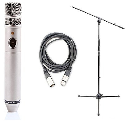 Rode NT3 Cardioid condensador micrófono w/axcessables soporte para micrófono Boom & 20 M cable XLR