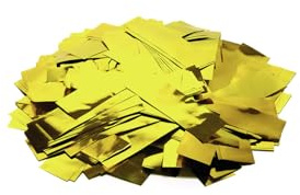 TCM FX Metallic-Konfetti rechteckig 55 x 18 mm, Gold, 1 kg