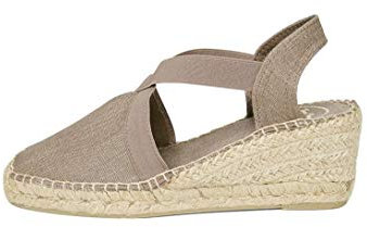 TONI PONS Alpargata para Mujer en algodón - TER - Taupe, 36 EU