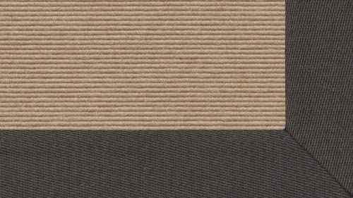 Tretford Teppiche mit Bordüre aus Leinen 4 Meter Breit Farbe tretford Leinenbordüre Ld_uni_613, Größe 350cm