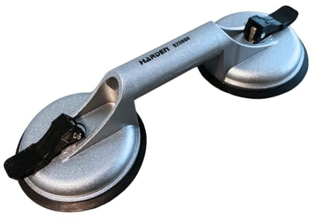 Harden 620606 Double Claw Glass Sucker Aluminium Thickened Strong Rubber Glass Lifter