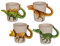 Bada Bing 4er Set Dino Tasse 3D Dinosaurier Ca. 250 ml Füllmenge Kinderbecher mit Kindermotiv T-Rex Triceratops Stegosaurus Raptor Geschenk 19