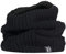 HEAT HOLDERS - Mens Thick Winter Warm Fleece Lined Chunky Knit Thermal Neck Warmer (One Size, Black (Larvic))