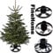 FineHome Metall Tannenbaumständer Weihnachtsbaumständer Ø 40cm Baumständer Christbaumständer Verschiedene Modelle, Model:Tanne