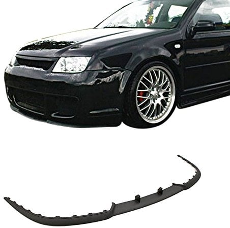 Tuning Fanatics Cup Spoiler Lippe Spoilerlippe Frontspoiler Stoßstange Front für VW Golf 4 IV in Schwarz, ABS, Primed for Painting (Black)
