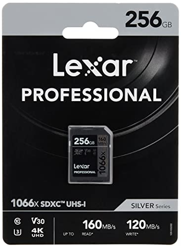 LEXAR SDXC Card 256GB Professional 1066X UHS-I V30 U3