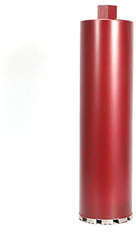 Corona diamantata per trapano a corona, diametro 63 – 112 mm/450 mm di lunghezza, per cemento, calcestruzzo cellulare, marmo, mattoni, piastrelle, granito, gres (76 mm)