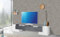 Dmora - TV-Schrank James, niedriges Wohnzimmer-Sideboard, Fernsehständer-Basis, 100 % Made in Italy, 210 x 45 x 45 cm, glänzendes Weiß und Schiefer,