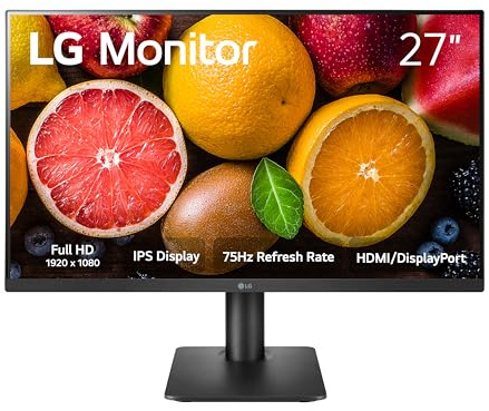LG FHD 27-Inch Computer Monitor 27MP450-B, IPS with AMD FreeSync, Black