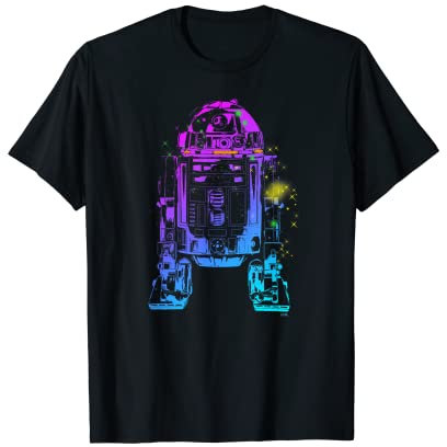 Star Wars R2-D2 Neon Gradient T-Shirt