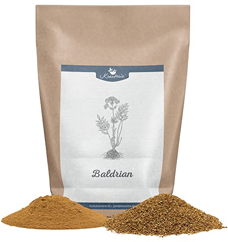 Krauterie Baldrian Hund, Einzelfuttermittel für Hunde (100 g), Baldrianwurzel Pulver in Spitzenqualität