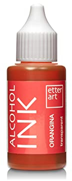 Etter Art hochwertige Alcohol Farbe für Kunstharze I Färben Sie Ihr Epoxidharz mit unseren Inks I Hohe Pigmentierung & keinen Braunstich mit unseren Farben I Orangina