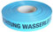 PremSecure Trassenwarnband Achtung Wasserleitung Warnband Trinkwasser Wasser Leitung Trassenband Trassierband 250m blau schwarz