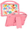 JOGUIIA Custodia per bambini per iPad Mini 5/4/3/2/1, custodia in silicone premium per Apple iPad 7,9 Mini 5a/4a/3a/2a/1a generazione con supporto integrato (rosa)