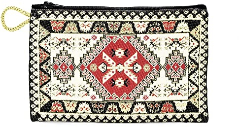 BDM - Monedero billetero turco Con Estampado 15x10 cm. - Blanco