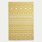 HOMESCAPES Tapis extérieur résistant Pluie et UV, Tapis de Jardin imperméable réversible Jaune Anna, 75 x 200 cm, Intérieur extérieur terrasse Balcon