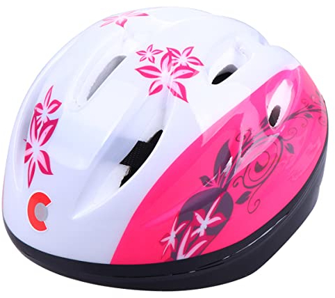 CLISPEED Kinder-Fahrradhelm Kinder-Skating-Kopfbedeckung Schützender Kopfschutz Kinder-Rollschuhhelm Für Outdoor-Sportarten 5–8 Jahre Kinder Rosa M