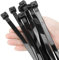 XINGO Black Cable Ties Heavy Duty 100 PCS, 300mm x 12mm Long with 114KGS Ultra Strong Tensile Strength, Large UV Resistant Cable Ties Extra Long Tie Wraps for Outdoor Use