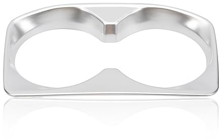 Konuooer Interior Borde Decorativo Accesorios Interiores de Auto (Plata) para Portavasos ABS Mate para PG 3008 GT / 5008 2017-2022