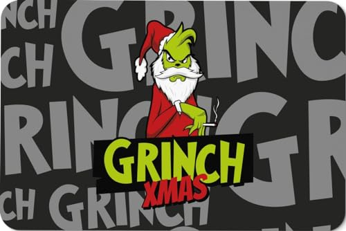 Tassenbrennerei Fußmatte - Grinch Xmas - Türmatte lustig mit Weihnachtsmotiv - Anti Weihnachten - Weihnachtsdeko, Grinchdeko