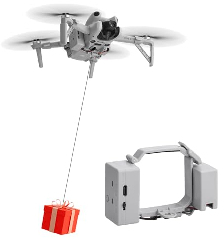 iEago RC Mini 4 Pro Airdrop System Nutzlast Lieferung und Transportgerät Dropper mit Landegerät für DJI Mini 4 Pro für Hochzeitsdrohne, Angeln Köder & Rettung