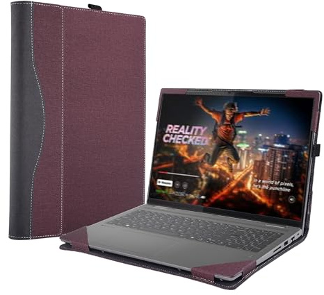 Laptop-Schutzhülle für Lenovo 40,6 cm (16 Zoll) Yoga 7i 2-in-1 für Yoga 7 16IML9 Gen 7/8/9 [Do Check Modell] Notebook-Hülle, Computertasche, schützende PU-Schale, Zubehör mit Wärmeableitungsloch