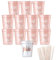 Lot de 12 gobelets Team Bride JGA réutilisables avec 6 modèles de pailles pour enterrement de vie de jeune fille, enterrement de vie de jeune fille, fête de fiançailles, enterrement de vie de jeune
