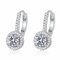 StarGems® Tauben-Ei 1ct×2 Moissanite 925 Silber Platinierte Manschettenohrringe EX092