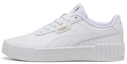 PUMA Carina 3.0 JR Sneaker, White Gold, 38 EU