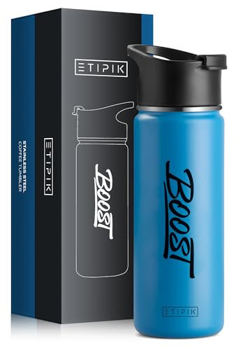 Botella termica gimnasio de 53 CL Vaso grande termo para café con cierre Hermético, botella acero inoxidable para bebidas calientes y frías, taza de viaje térmica.