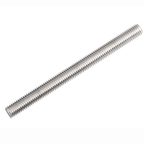 EQGNTS Bewehrungsstäbe, Gewindestange M18 aus Edelstahl 304, Vollgewinde for Ankerbolzen, Klemmaufhänger, Perlenpfahl, Länge 50–140 mm, M18 x 140 mm(M18*90mm)