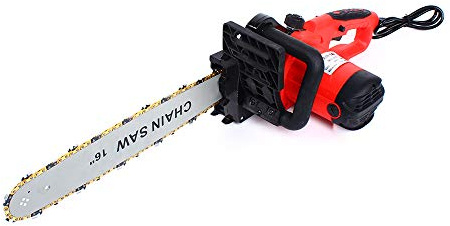 Tronçonneuse électrique 800 tr/min 2000 W - Tronçonneuse à main - Lame robuste et chaîne tranchante - Scie bois sans effort - Fenêtre d'huile visible - Lubrification automatique de la chaîne 220 V