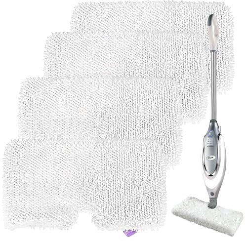 Litinliv 4 Pezzi Panni in Microfibra per Pulitore a Vapore, Panni di Ricambio per Scopa a Vapore, Panni per Scopa a Vapore Universali, Accessori Panni per Scopa a Vapore S3501 S3601 S3901 S3550
