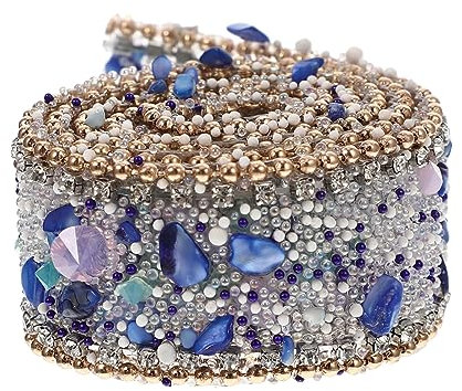 Gogogmee 2 Rollen Elegantes Strassband Austauschbare Bastelbesatz Für Kleidungsdekorationen