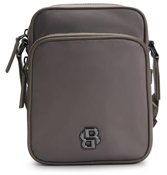 BOSS Herren B Icon Reporter-Tasche aus Twill mit Double-B-Monogramm Hellgrün Stck