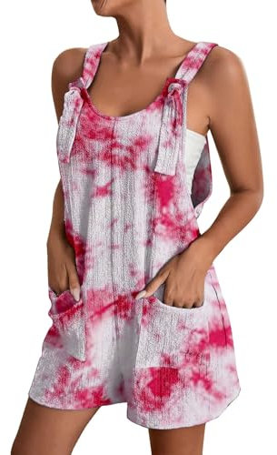 Générique Salopette Short Femme Jean Short Cargo pour Femmes, Combinaison sans Manches à la Mode Combinaison Femme Noire Manche Longue Tailleur+Femme+Ensemble (White, M)