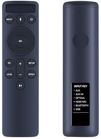 TCNOUMT Ersatz-Fernbedienung D51-H, geeignet für VIZIO Backlit 5.1 Soundbar, kompatibel mit Vizio Sound Bar Vizio V 5.1 Serie V51-H6 V51x-J6 M51a-H6