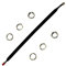 Prolunga Antenna WiFi per Finestre 30cm, Cavo Coassiale RP-SMA Maschio a Femmina, Cavo Piatto LoRa, Ideale per Antenna WLAN e Minatore Helium Lora, 2 Confezioni