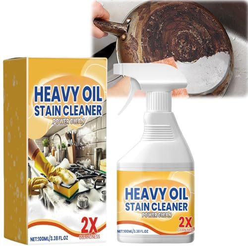 100ml Kitchen Foam Cleaner,Kitchen Cleaner Spray,Kitc-hen Bubble Cleaner Foam Spray,Multi-Purpose Foam Cleaner,Heavy Oil Stain Cle-aner,Degreaser Kit-chen Heavy Duty,Powerful Foam Kitc-hen Clea-ner