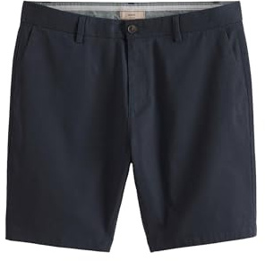 NEXT Herren Schmale Passform Slim Fit Stretch-Chinoshorts Marineblau Numeric_34