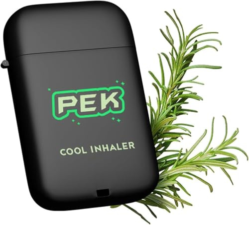 Relevantdo Nasenstab, Pek Pro 2.0 Nasenstab-Inhalator, tragbarer Doppelloch-Reiseduft-Bar, Schnelle Hilfe Von Einer Verstopften Nase, Verbessert die Atmung und Steigert Den Fokus (Rosemary)