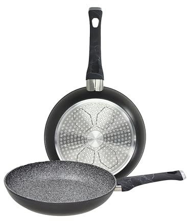 Tognana Sphera Pfannen-Set, 22/26 cm, Aluminium, geschmiedet, Schwarz