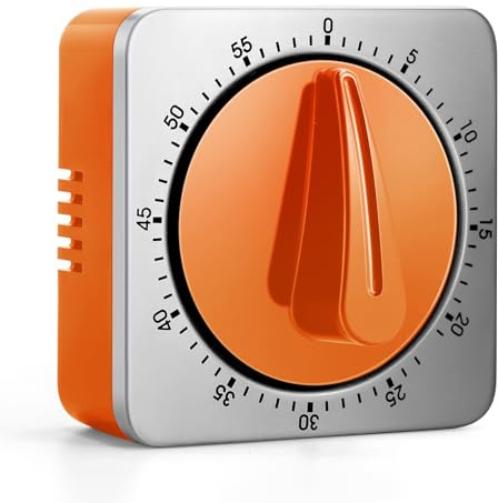 Minuteur de cuisine orange
