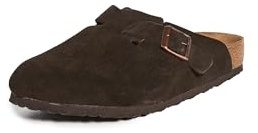 Birkenstock Men's Boston Soft Footbed Clogs, Mocha, Brown, 10-10.5
