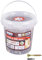 Connex Universalschrauben 5,0 x 60 mm - 240 Stück im Set - Senkkopf - TX-Antrieb - Teilgewinde - Gelb verzinkt - Inkl. Bit / Schrauben-Set / Schrauben-Eimer / B30083