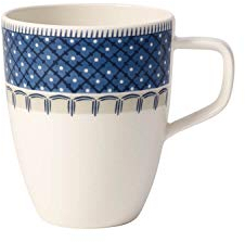 Villeroy & Boch – Casale Blu Tasse Weiß/Blau 380 Ml, Spülmaschinenfest, Mikrowellensicher, Becher Für Kaffee, Kaffeebecher, Kaffeetasse, Heißgetränkebecher, Premium Porzellan