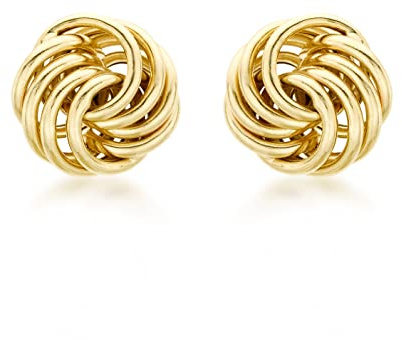 Carissima Gold Damen 18k (750) Gelbgold Rosa Ohrstecker