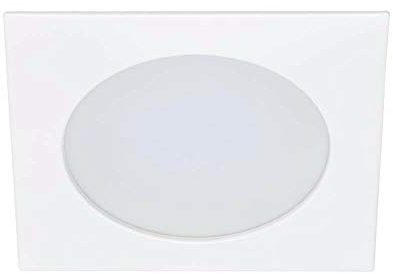 BRILONER Einbauleuchte Deckenlampe Einbauspot Esszimmerlampe LED quadratisch weiß, Metall, 12 Watt 1000 lm, LxBxH 18,8x18,8x3,1cm