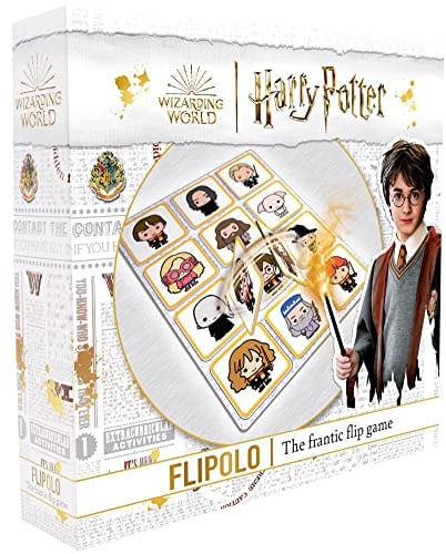 Ideal | Harry Potter Flipolo game: The Frantic Flip Matching Game | Family Games | For 2-4 Players | Ages 5+